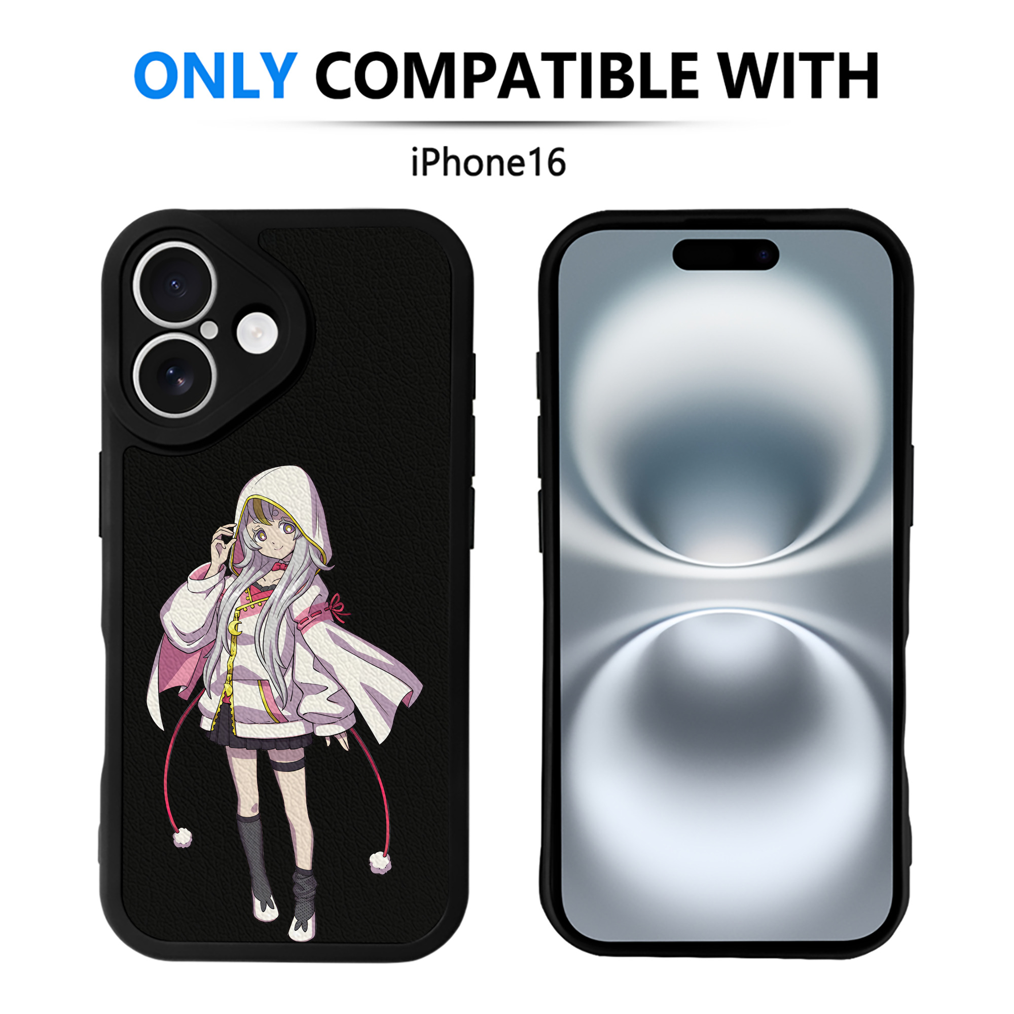 （画像用） 妖怪ウォッチ Yo-kai Watch 【iPhone 16シリーズ対応】シリコンスマホケース（レザー調） 材質：シリコン